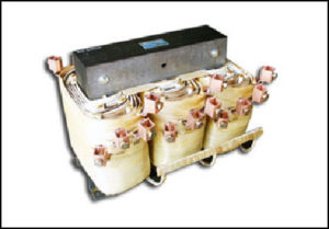 THREE PHASE BOOST TRANSFORMER, 263.5 KVA, INPUT 380/400/415 VAC, OUTPUT 456/480/504 VAC, P/N 17617