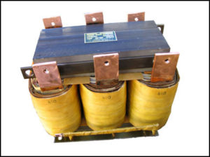 THREE PHASE BUCK TRANSFORMERS, 305 KVA, INPUT 460 VAC, OUTPUT 440 VAC, P/N 18546