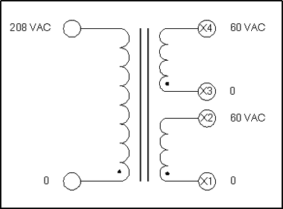 DUAL SECONDARY TRANSFORMER, 6 KVA, 1 PH, 60 HZ, P/N 18721 - L/C Magnetics