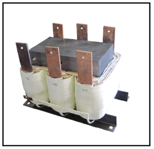 THREE PHASE BUCK TRANSFORMER, 316 KVA, INPUT 480 VAC, OUTPUT 455 VAC, P/N 18837N