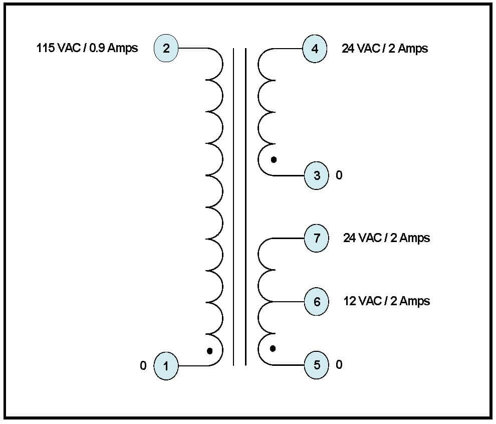 400 HZ SINGLE PHASE ISOLATION TRANSFORMER, 100 VA, P/N 19165 - L/C ...