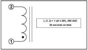 Gapped Inductor 19085L diagram