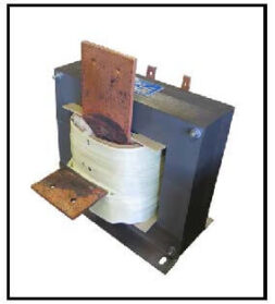 Custom Designed HIGH CURRENT TRANSFORMER, 6 KVA<br />
Output: 5.4 VAC, 1104 AMPS, P/N 19192