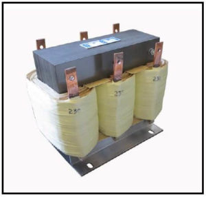 THREE PHASE BOOST TRANSFORMER, 24 KVA, INPUT 200 VAC, OUTPUT 230 VAC, P/N 19222A