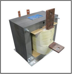 Custom Designed High Current Transformer, 2.5 KVA<br />
Output 5 VAC, 500 Amps, P/N 19248