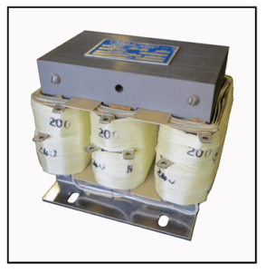 THREE PHASE BOOST TRANSFORMER, 2.1 KVA, INPUT 200 VAC, OUTPUT 240 VAC, P/N 19205N