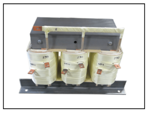 THREE PHASE BUCK TRANSFORMER, 25 KVA, INPUT 480 VAC, OUTPUT 230 VAC, P/N 19181N