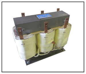 THREE PHASE BUCK TRANSFORMER, 28 KVA, INPUT 480 VAC, OUTPUT 400 VAC, P/N 19296