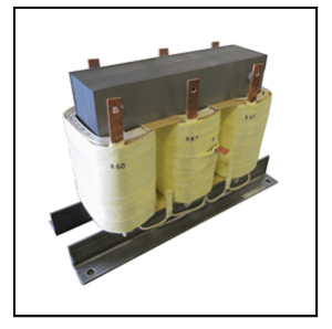 THREE PHASE BUCK BOOST TRANSFORMER, 10.4 KVA, INPUT 460 VAC, OUTPUT 208 VAC, P/N 19313N