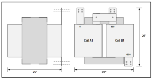 THREE PHASE BUCK BOOST TRANSFORMNER, 2 MVA, INPUT 480 VAC, OUTPUT 600 VAC, P/N 7890L