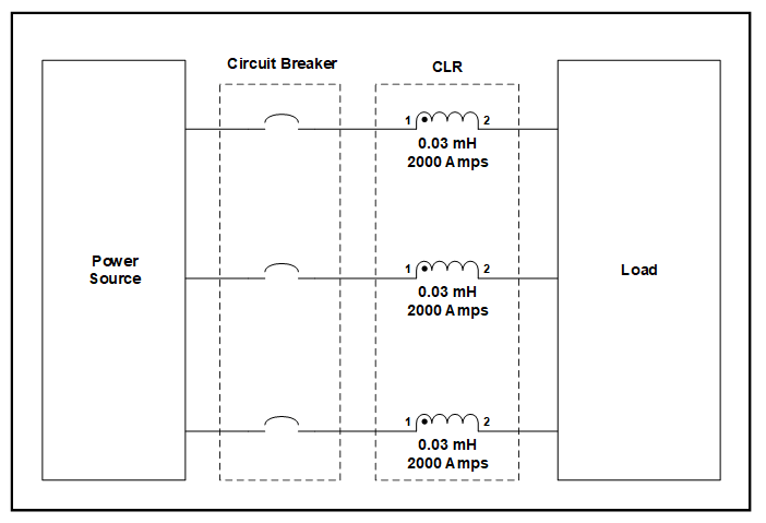 Air Core Reactor, 0.03 mH, 2000 Amps, P/N 7941LA Schematic Diagram