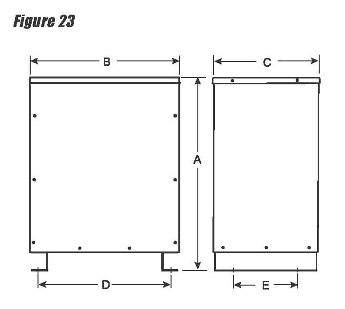 TOTALLY ENCLOSED NON-VENTILATED THREE PHASE TRANSFORMERS Schematic Diagram