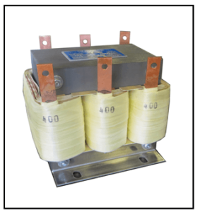 THREE PHASE BOOST TRANSFORMER, 4 KVA, INPUT 480 VAC, OUTPUT 400 VAC, P/N 19410A