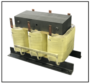 THREE PHASE BUCK BOOST TRANSFORMER, 30 KVA, INPUT 480 VAC, OUTPUT 208 VAC, P/N 19426N