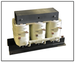 THREE PHASE BUCK BOOST TRANSFORMER, 55 KVA, INPUT 480 VAC, OUTPUT 400 VAC, P/N 19566N